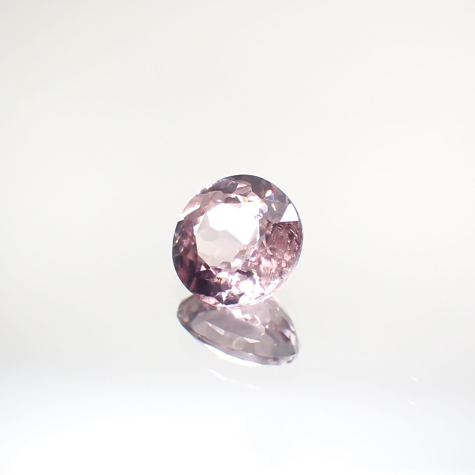 ピンクダイアスポア(宝石名ダイアスポア) アフガニスタン産 1.467ct ソ付(日独)[210812435]7.0×7.1mm前後