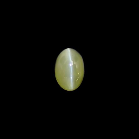 クリソベリルキャッツアイ(宝石名クリソベリル・キャッツアイ) スリランカ産 1.929ct ソ付(彩珠)[210711483]7×4.9mm前後