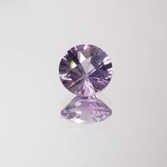 ◇チェッカーコンケーブカット◇アメジスト(宝石名アメシスト) ブラジル産 1.19ct 識別済[211013030]7.2×7.2mm前後