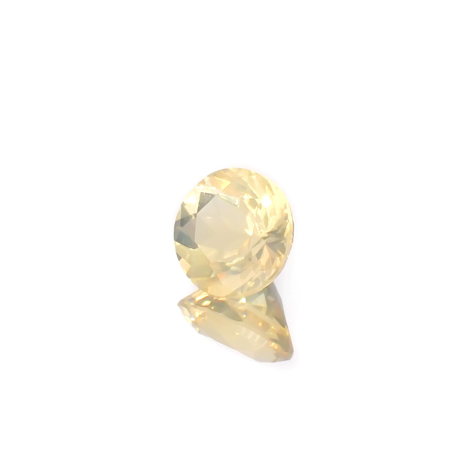 イエローオパール メキシコ産 0.95ct[240226192]7.1x7.1mm前後
