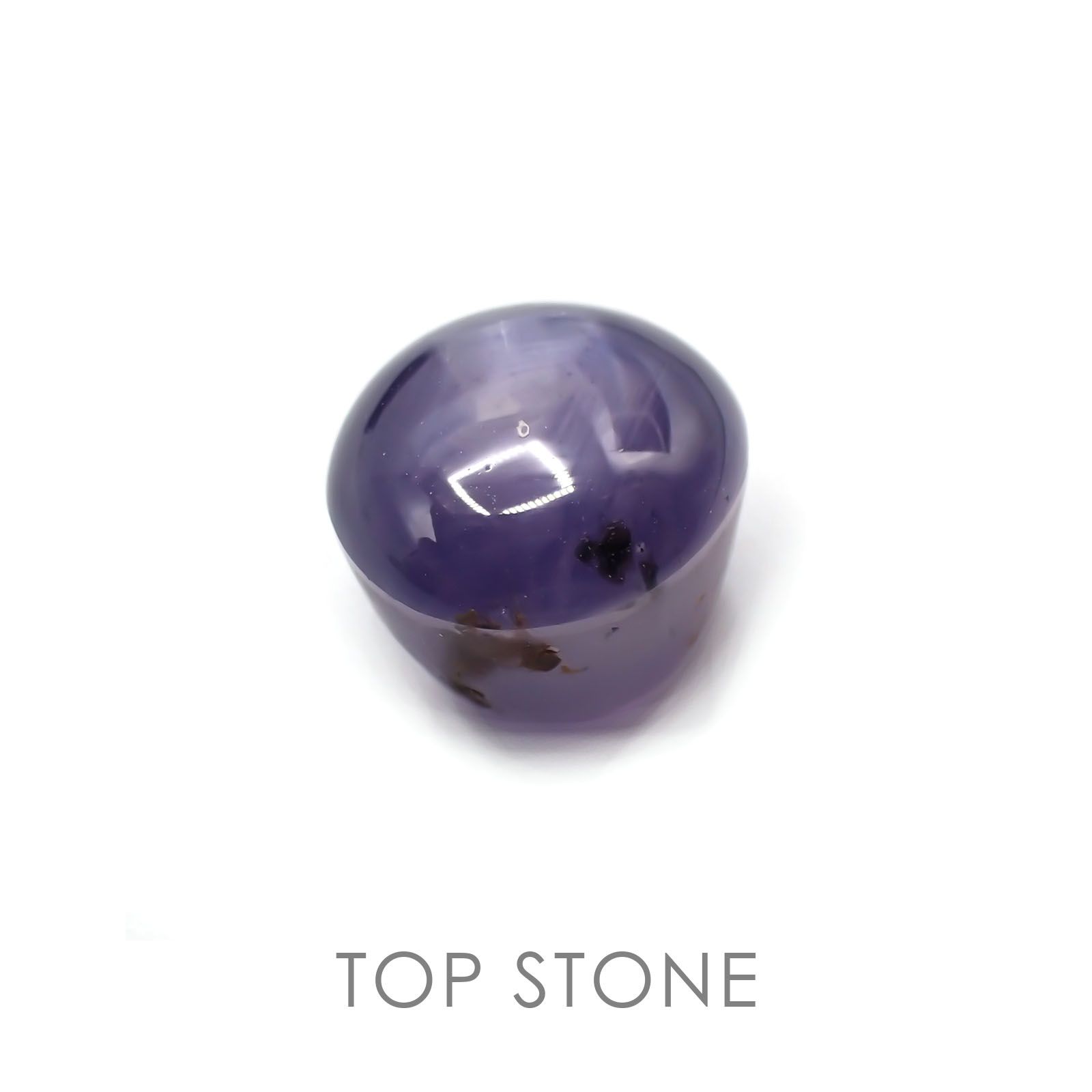 スターサファイア(宝石名スター・サファイア) ビルマ産 3.725ct ソ付(彩珠)[210510225]7.6×7.2mm前後