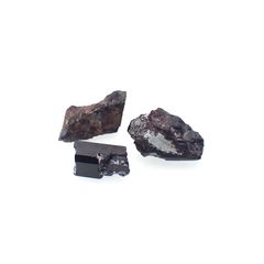 ネプチュナイト 原石 3個セット アメリカ・カリフォルニア州産 7.27ct(3pcs合計)[230622311]6.1-11.5x3.9-9.8mm前後