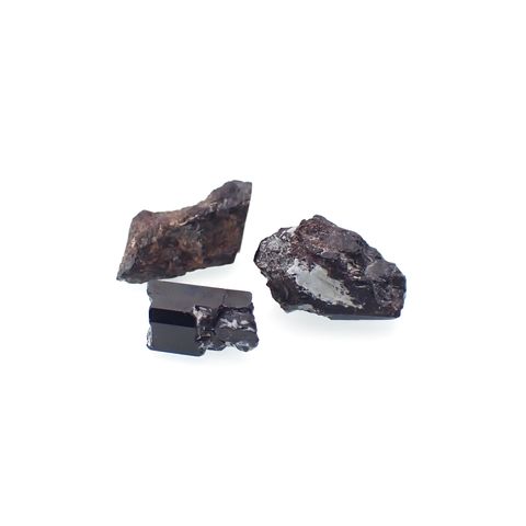 ネプチュナイト 原石 3個セット アメリカ・カリフォルニア州産 7.27ct(3pcs合計)[230622311]6.1-11.5x3.9-9.8mm前後