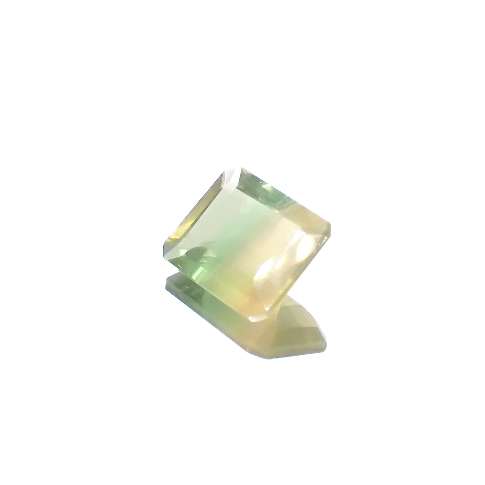 バイカラーフローライト フルオレッセンス ブラジル産 3.73ct[230722978]10.9x8.9mm前後