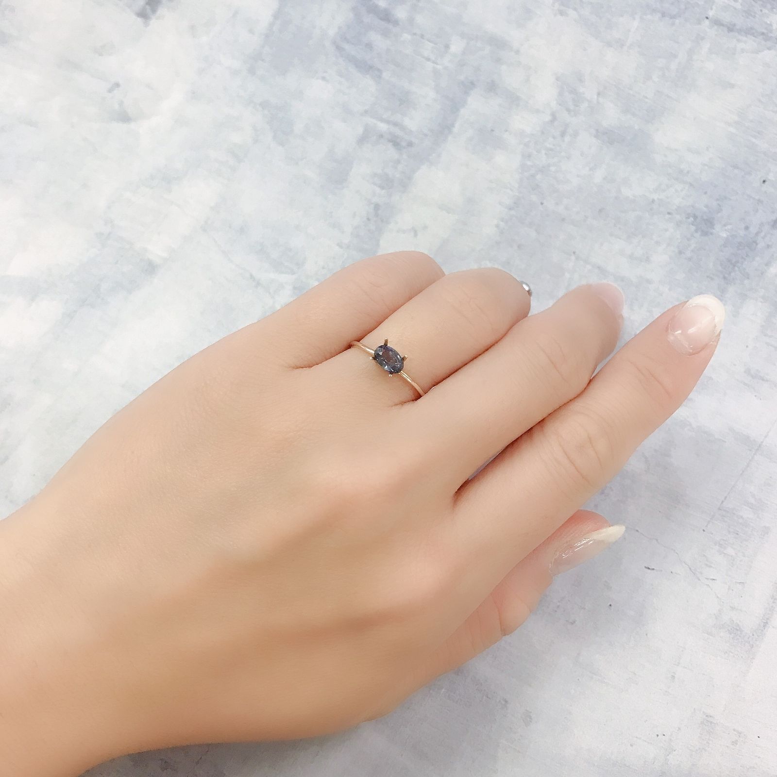カラーチェンジガーネット アレキタイプ(宝石名ガーネット)マダガスカル・ベキリー産 0.58ct 識別済[220716946]6x4.1mm前後