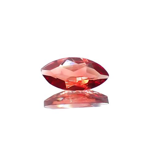 レッドラブラドライト(宝石名ラブラドライト)エチオピア産 0.48ct 識別済[230119967]8.1x4.1mm前後
