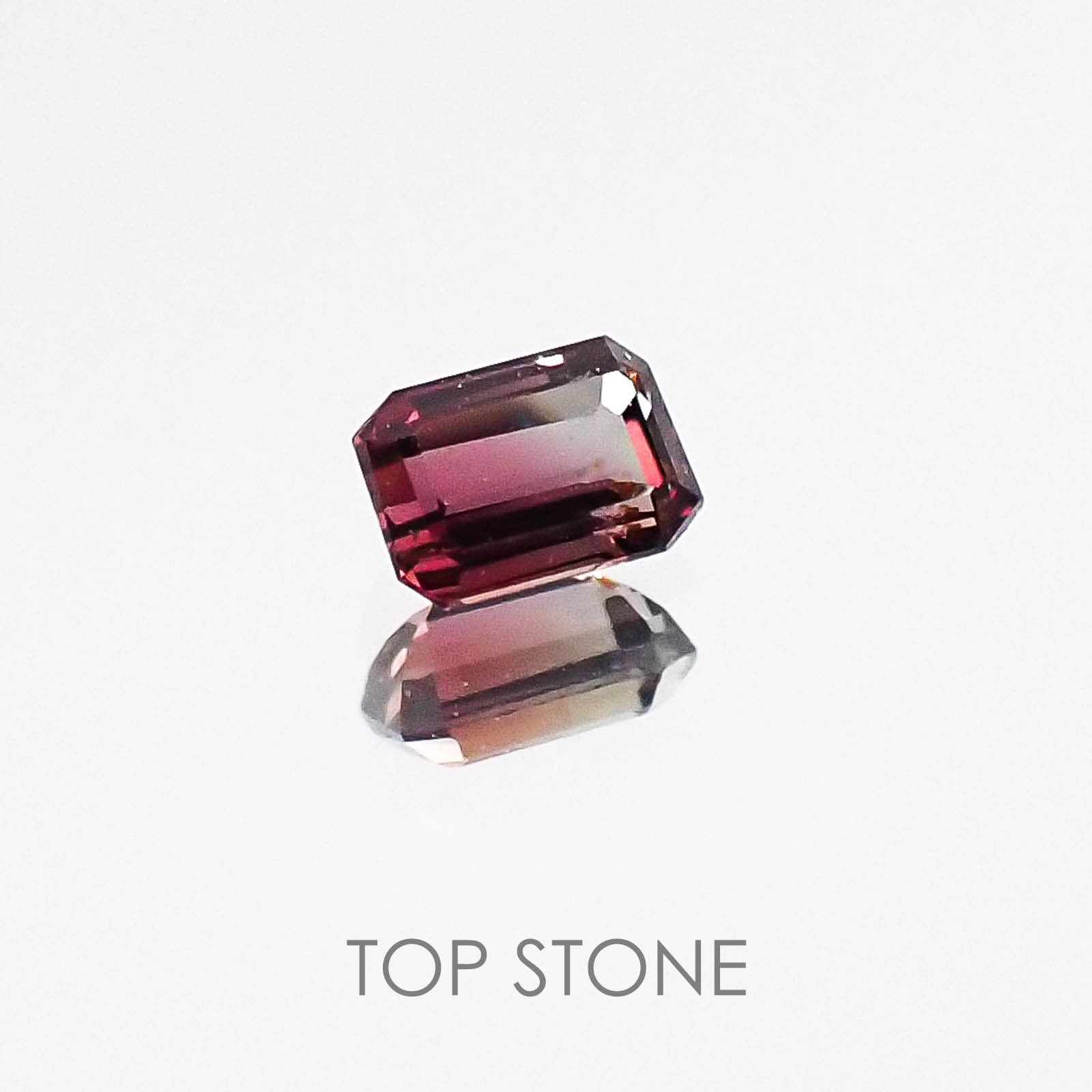 バイカラーサファイア(宝石名バイカラー・サファイア)タンザニア・ソンゲア鉱山産 0.19ct 識別済[220717148]3.6x2.6mm前後