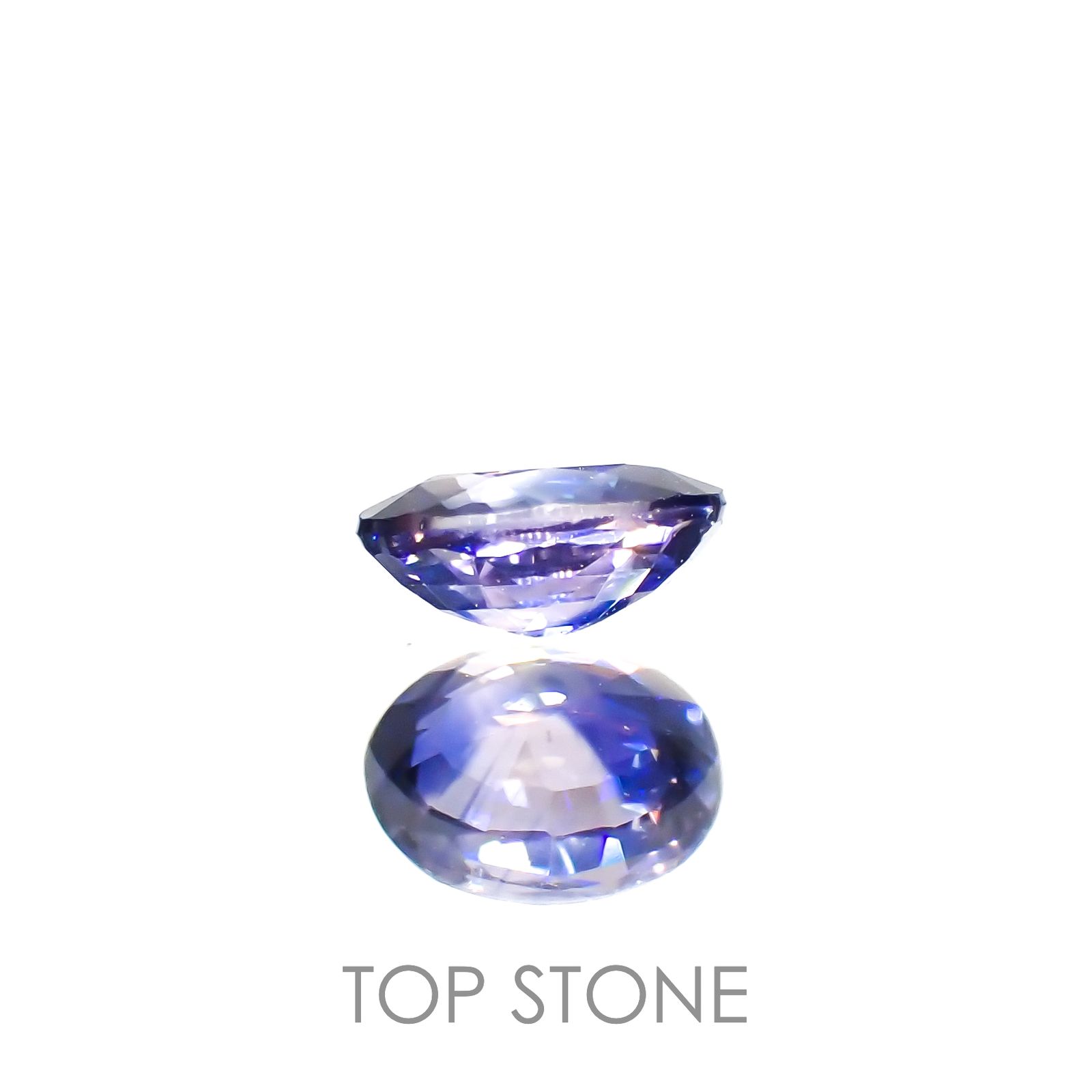 バイカラーサファイア(宝石名サファイア)マダガスカル/タンザニア産 0.31ct 識別済[230320905]4.5x3.5mm前後