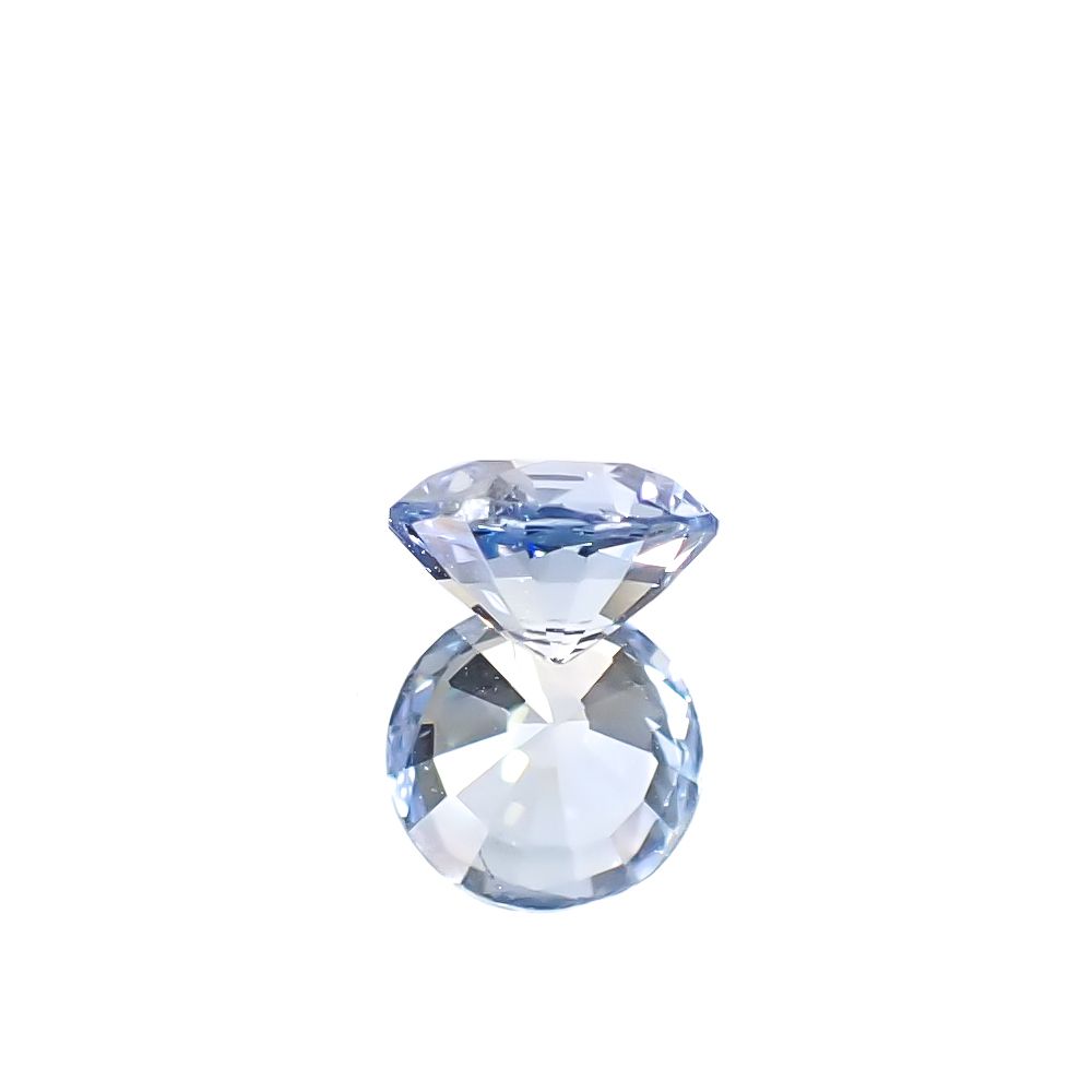 アイスブルーサファイア スリランカ産 0.76ct [250129730]5.4x5.4mm前後