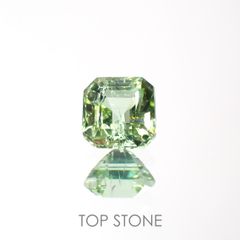 ミントトルマリン(宝石名グリーン・トルマリン) アフガニスタン産 0.59ct 識別済[211013617]4.8×4.8mm前後