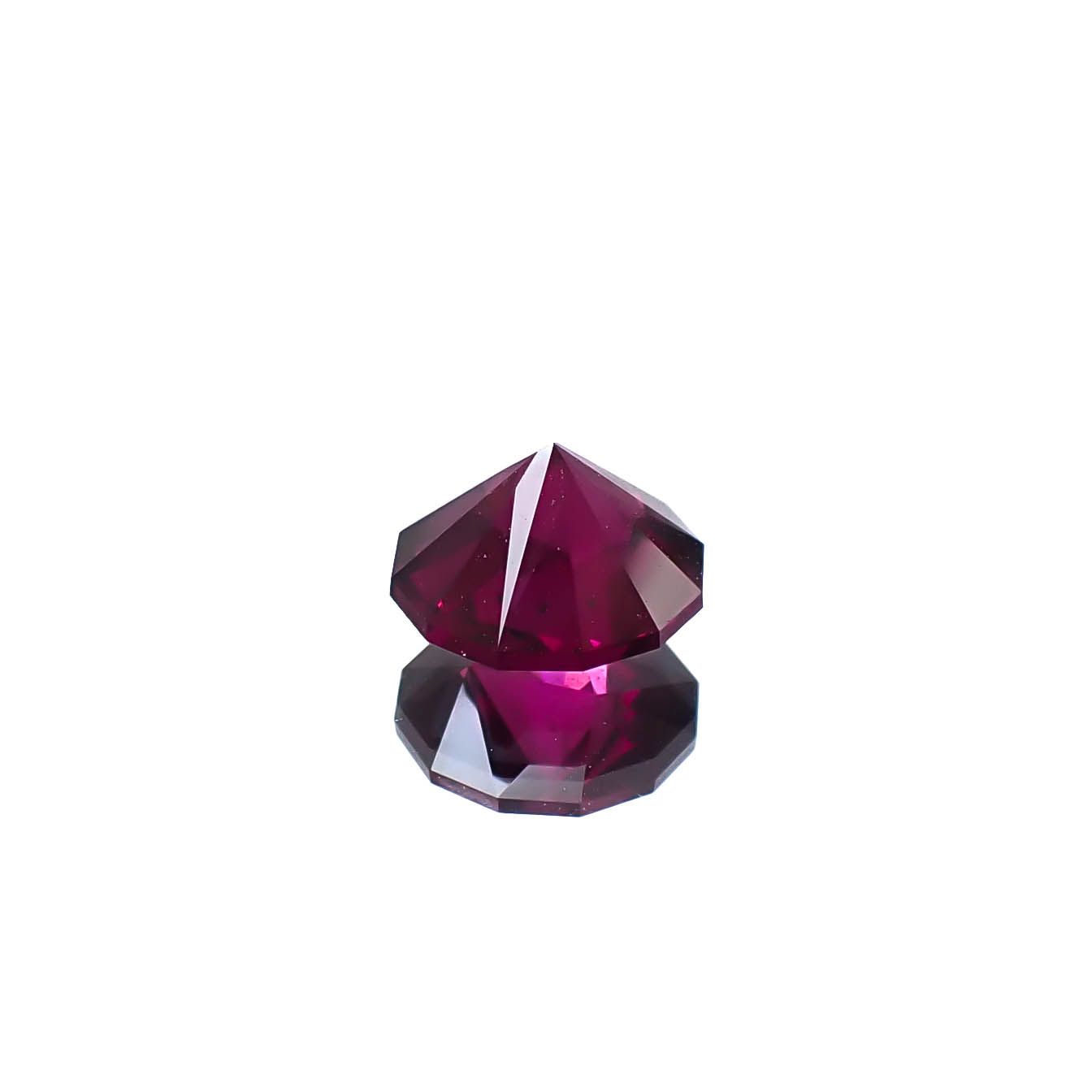 ◇カスタムカット◇グレープガーネット インド産 1.87ct [250530419]7.2x7.2mm前後