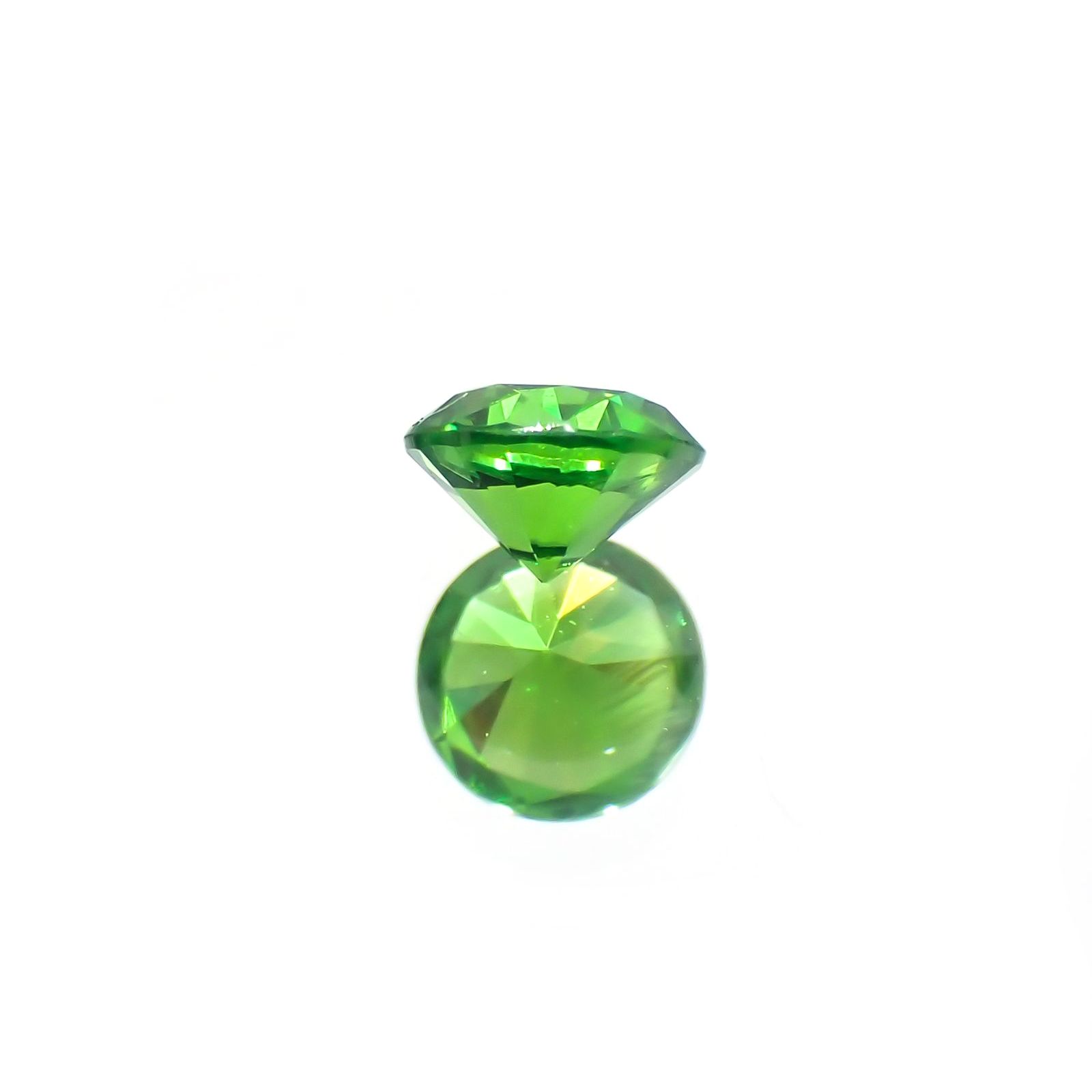 デマントイドガーネット(宝石名デマントイド・ガーネット) ロシア産 0.135ct ソ付(彩珠)[210712087]3×3mm前後