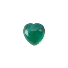 ジェムシリカ(宝石名クリソコーラ・カルセドニー)ペルー産 5.36ct 識別済[220716980]12.2x11.9mm前後