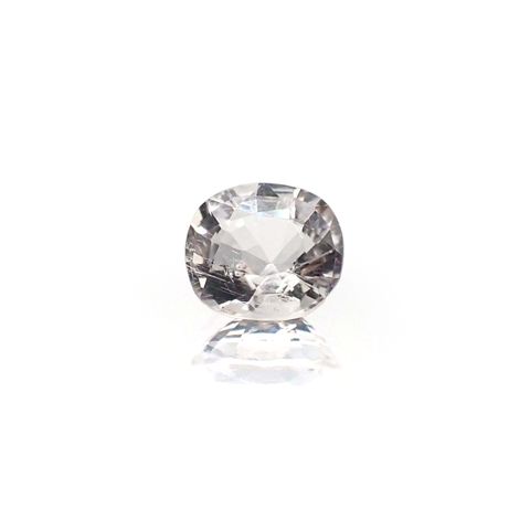 ポードレッタイト カラーレス(宝石名ホワイト・ポードレッタイト)ビルマ産 ソ付(彩珠) 0.515ct / 5.7x5.1mm前後 [260722817]