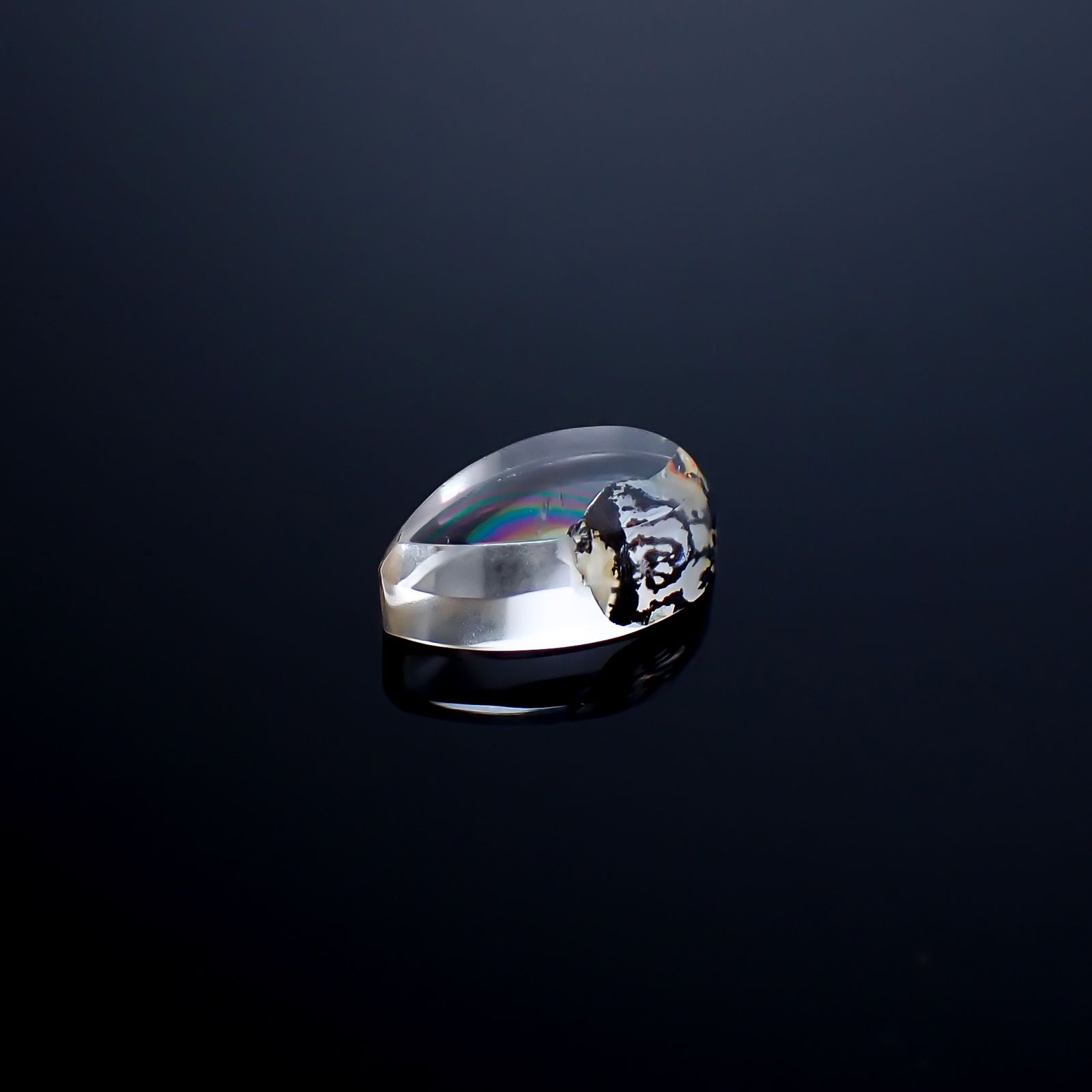 デンドリチッククォーツ ブラジル産 2.42ct / 11x6.6mm前後 [260724033]
