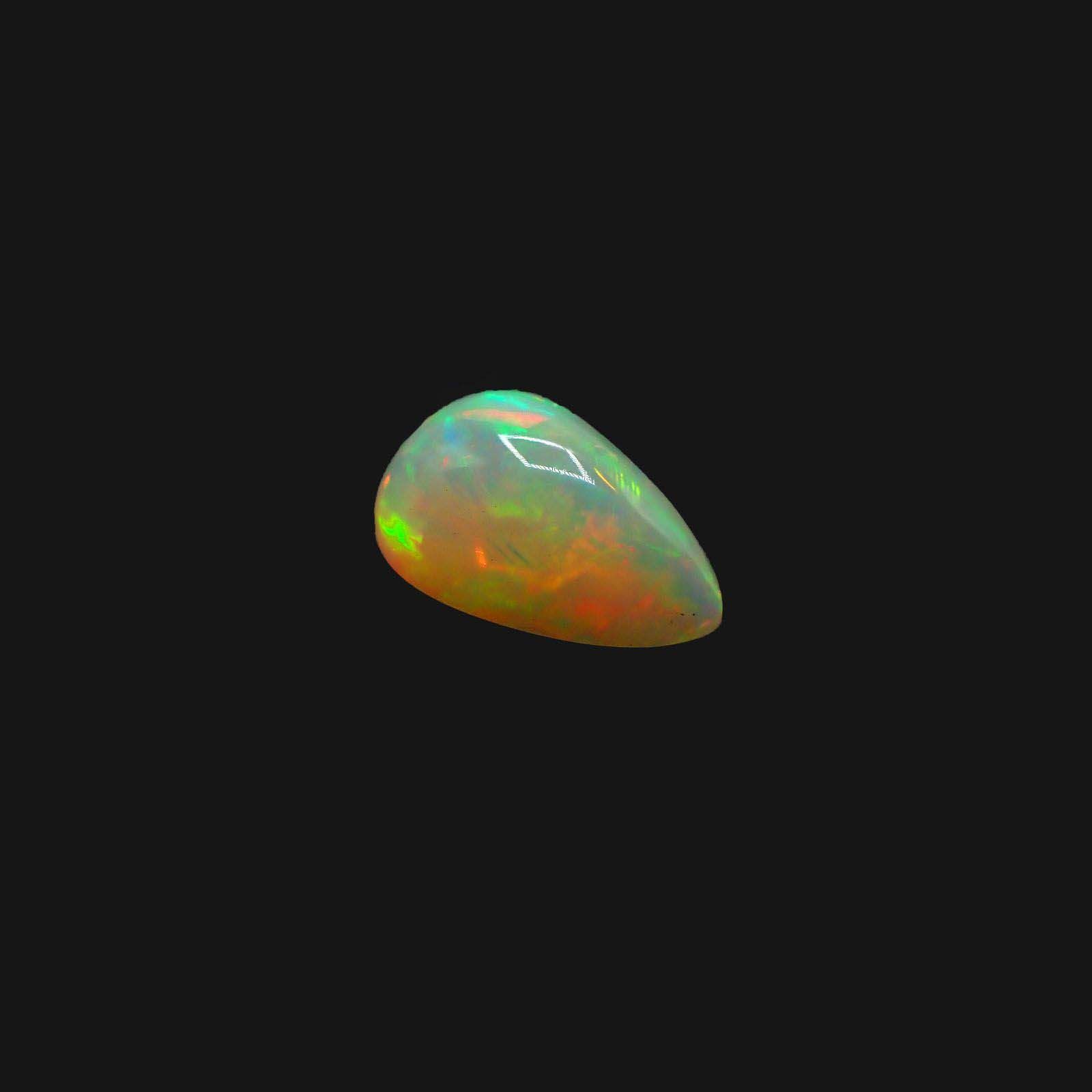 エチオピアオパール(宝石名オパール)エチオピア産 3.325ct ソ付(彩珠)[230722915]13.8x9.1mm前後