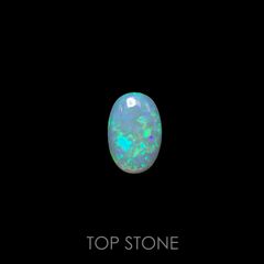 オパール(宝石名オパール) オーストラリア産 2.919ct ソ付(彩珠)[210711335]14.9×9.9mm前後