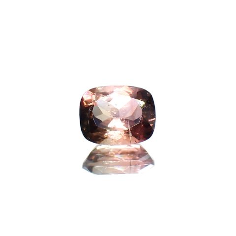 バイカラートルマリン(宝石名トルマリン)コンゴ産 1.82ct 識別済[250114992]8.3x6.6mm前後