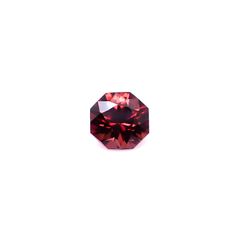◇オクタゴンカット◇レッドジルコン(宝石名ジルコン)スリランカ/カンボジア産 識別済 0.73ct / 5x4.9mm前後 [260732552]