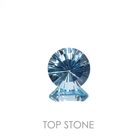ブルートパーズ ブラジル産 3.90ct[221219345]9.9x9.9mm前後