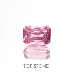 ピンクスピネル(宝石名ピンク・スピネル) タンザニア産 1.089ct ソ付(彩珠)[20117314]6.7×4.5mm前後