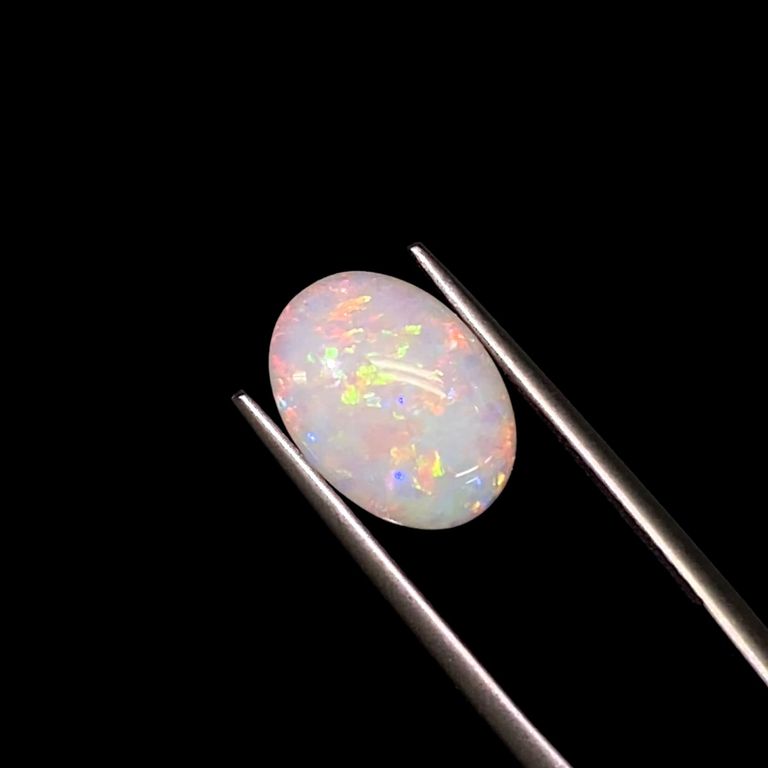 オパール(宝石名ホワイト・オパール)オーストラリア産 1.864ct ソ付(彩 