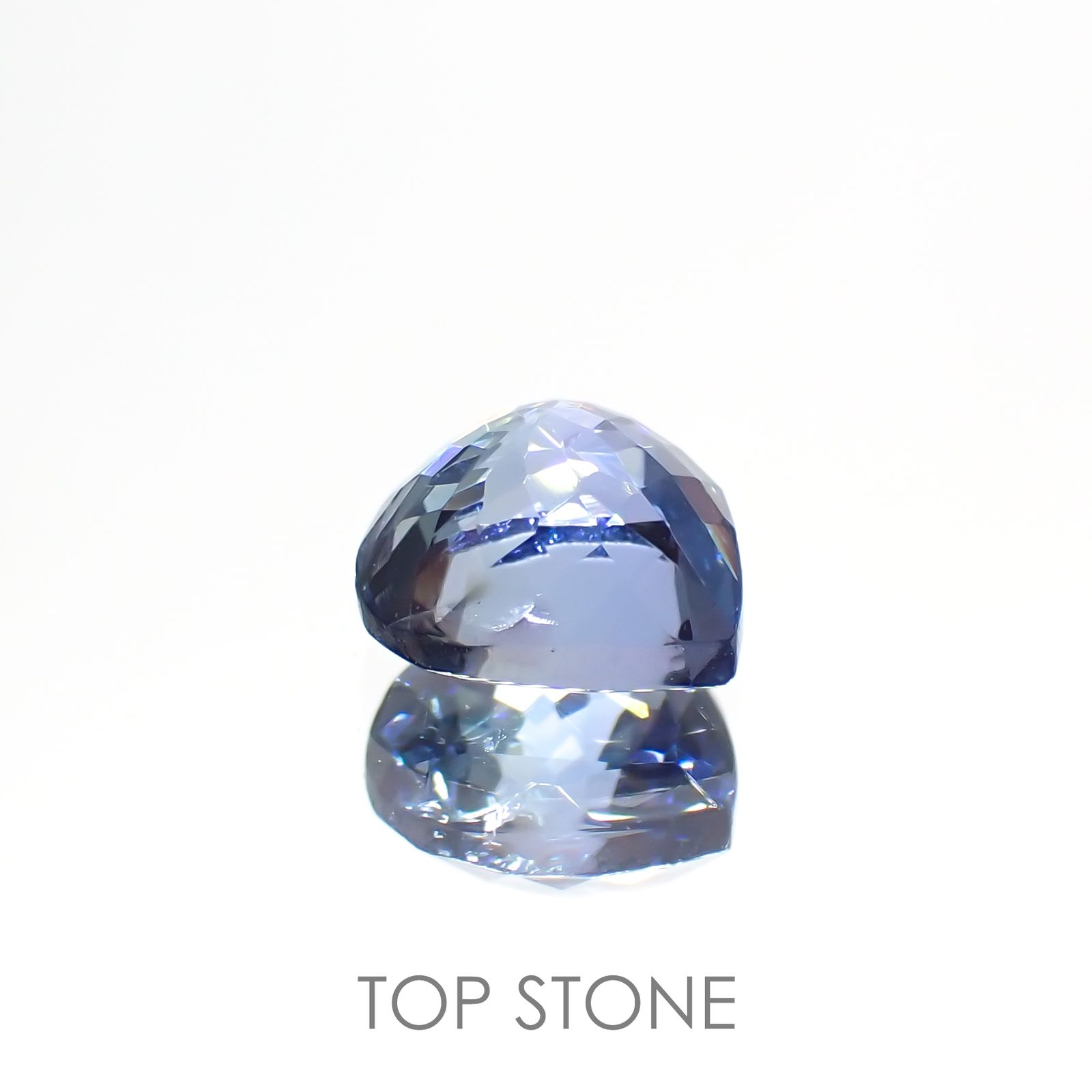 バイカラータンザナイト(宝石名タンザナイト) タンザニア産 1.466ct ソ付(彩珠)[210410570]7.2×7mm前後