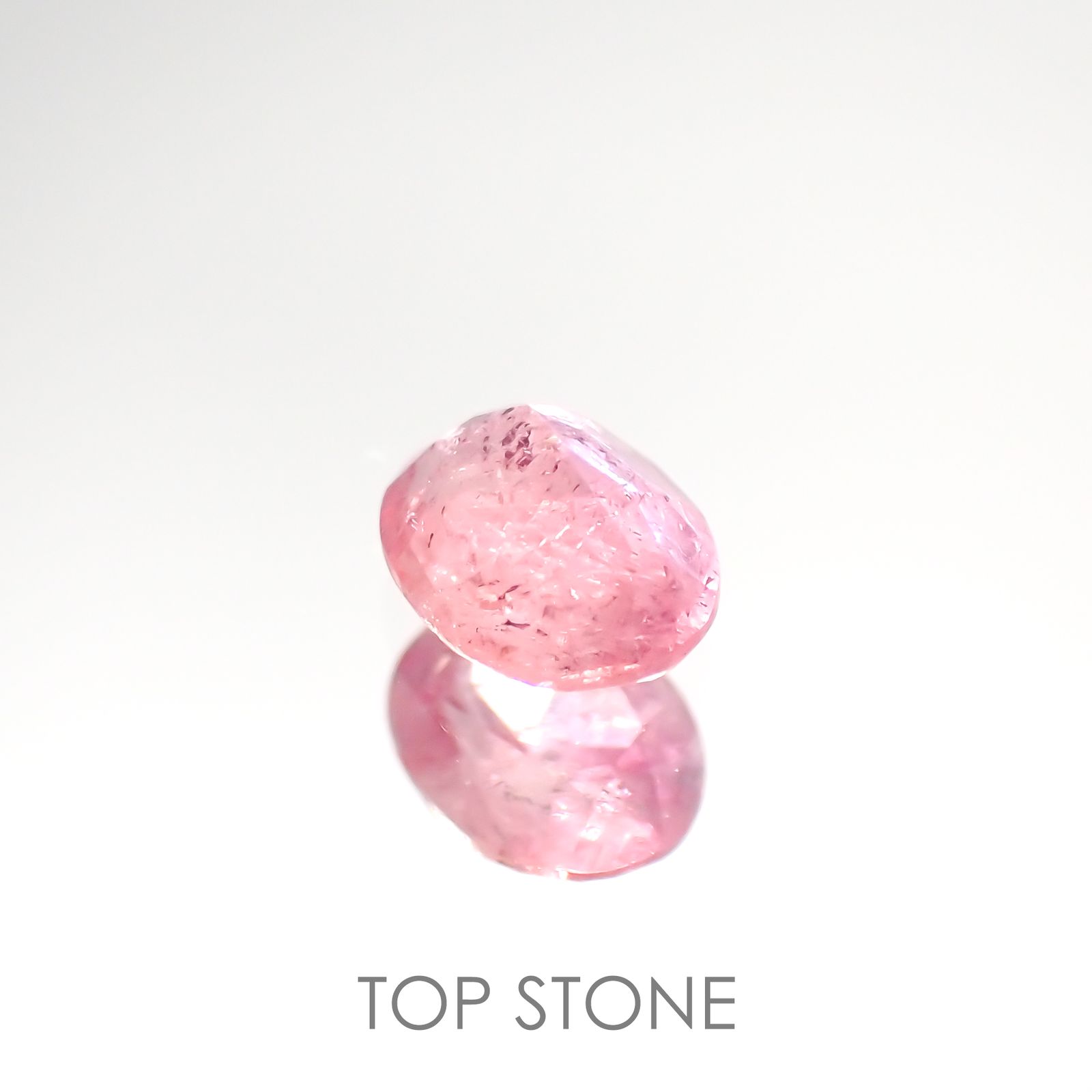 ペツォッタイト(ラズベリル)(宝石名ペツォッタイト) マダガスカル産 0.368ct ソ付(彩珠)[210812615]4.9×3.8mm前後