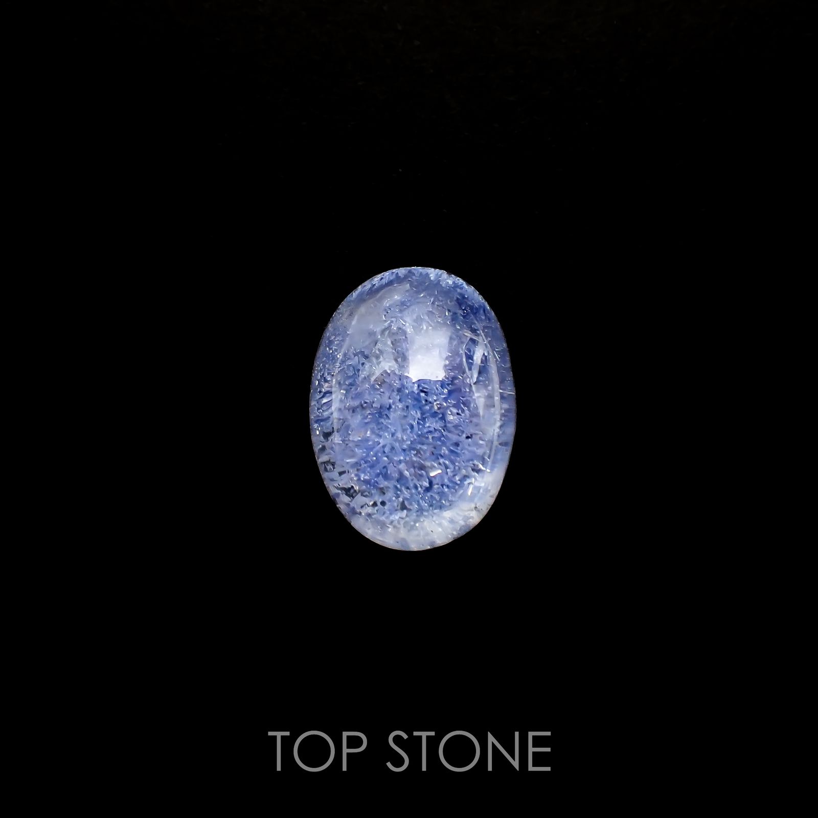 デュモルチェライトインクォーツ ブラジル産 8.69ct[220717160]15.5x11.6mm前後