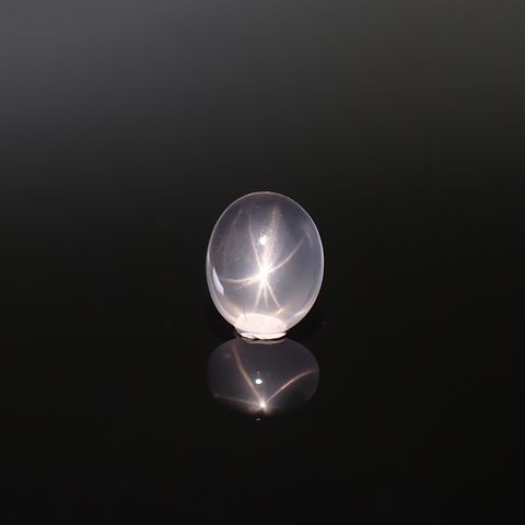 スターローズクォーツ(宝石名スター・ローズ・クォーツ)マダガスカル産 2.19ct 識別済[250330020]10.1x8.1mm前後