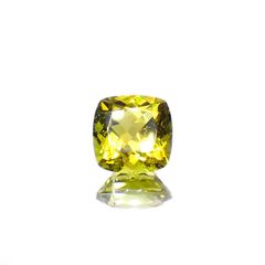 カナリートルマリン  ザンビア産 2.92ct[230220344]8.5x8.5mm前後
