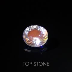 レインボームーンストーン(アンデシンラブラドライト) マダガスカル産 ルース 0.83ct[210310127]6.9×6.1mm前後