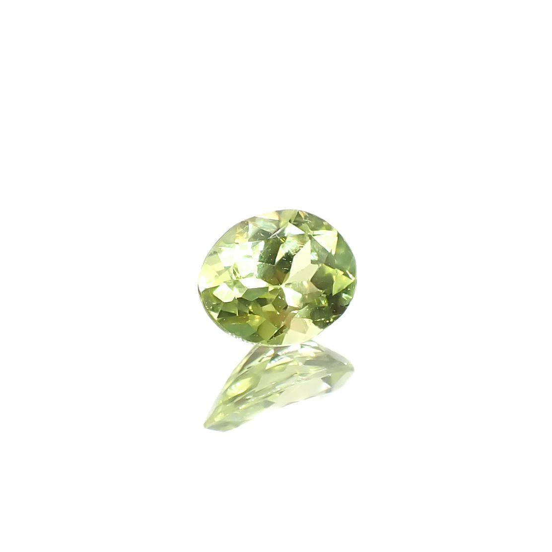 パロットクリソベリル(宝石名クリソベリル)インド産 0.34ct 識別済[240627986]5x3.9mm前後