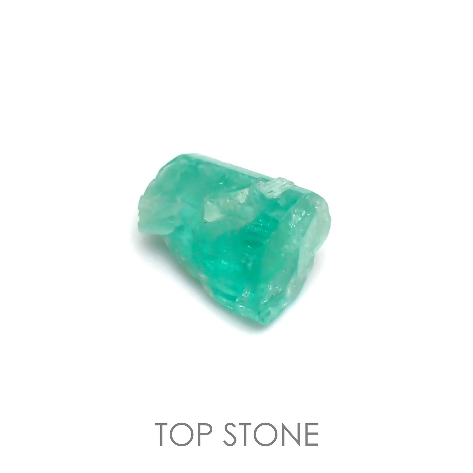 エメラルド(宝石名エメラルド) コロンビア産 原石・結晶 2.17ct 識別済[20062724]9.1×7.1mm前後
