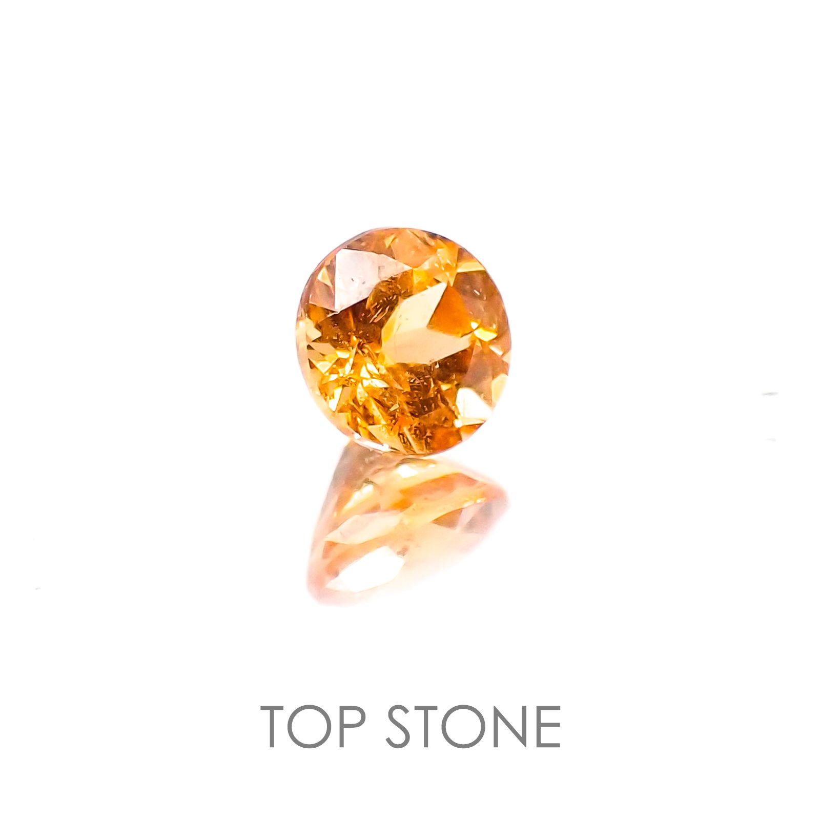 マンダリンガーネット ケニア産 ルース 0.35ct[20128103]4×4mm前後