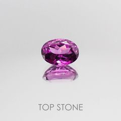 マラヤガーネット(宝石名ガーネット) タンザニア・マヘンゲ産 1.14ct 識別済[20052304]6.8×5mm前後