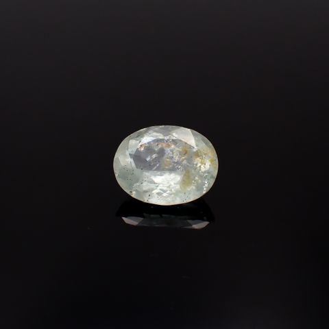 オーロラアクアマリン ブラジル産 6.73ct[231224674]14.3x11.3mm前後