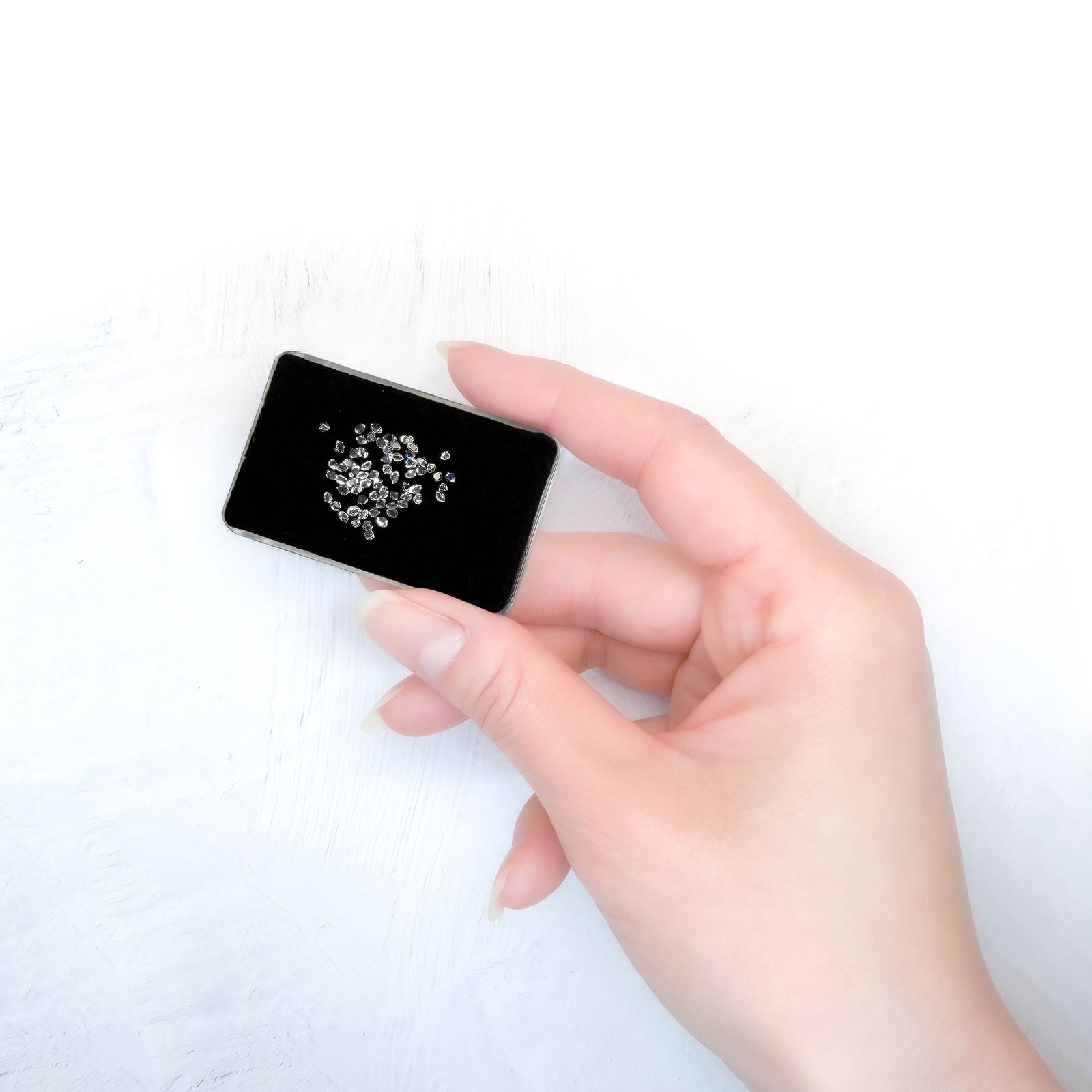 ◇メレセット◇ハーキマーダイヤモンド 原石 アメリカ・ニューヨーク州産 1.75ct / 1.7-2.5x1.2-1.7mm前後 [260231704]