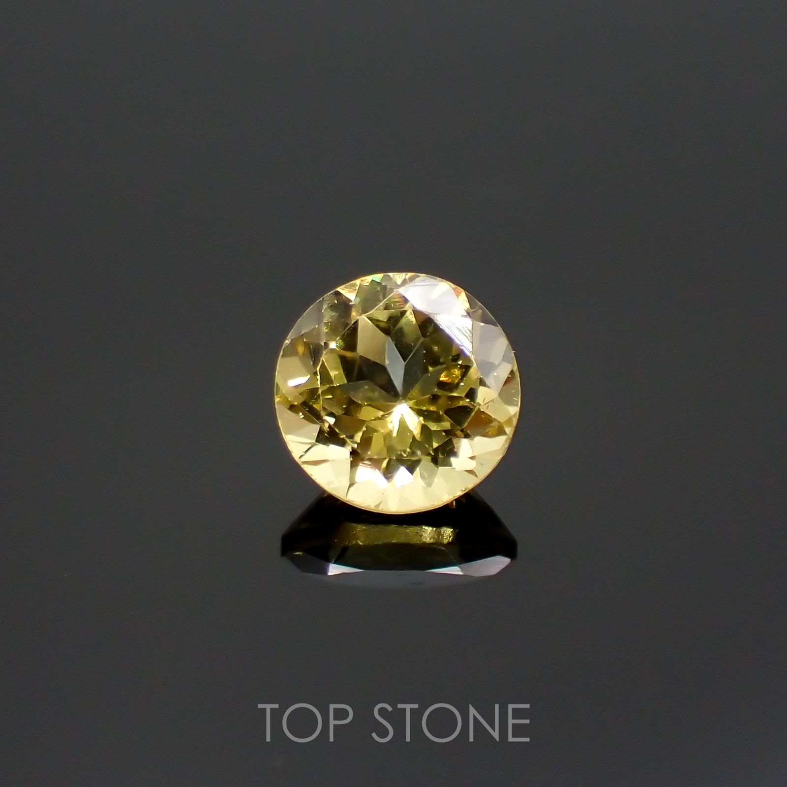 レモンイエローアパタイト(宝石名アパタイト)メキシコ産 1.40ct 識別済[220115470]7x7mm前後