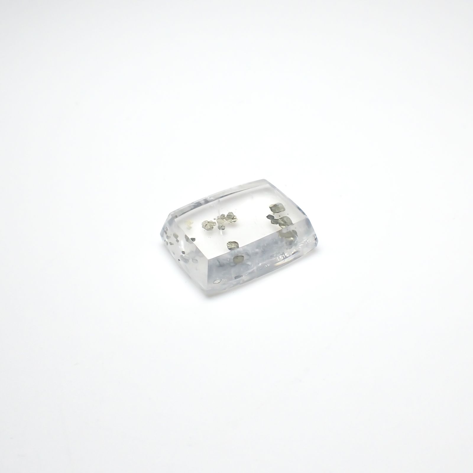パイライトインクォーツ ブラジル産 17.69ct[240225912]18.8x14.3mm前後
