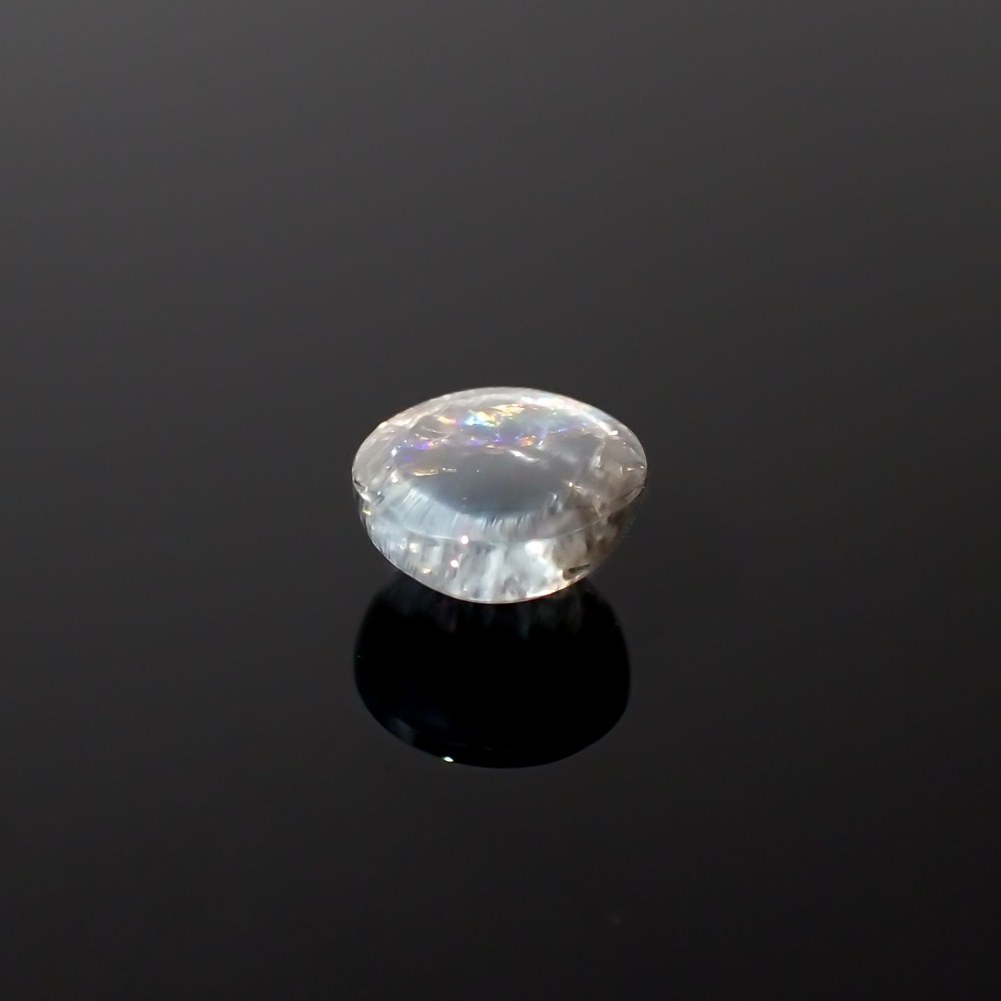 アベンチュリンアクアマリン ナイジェリア産 1.19ct[240226039]6.7x6.6mm前後
