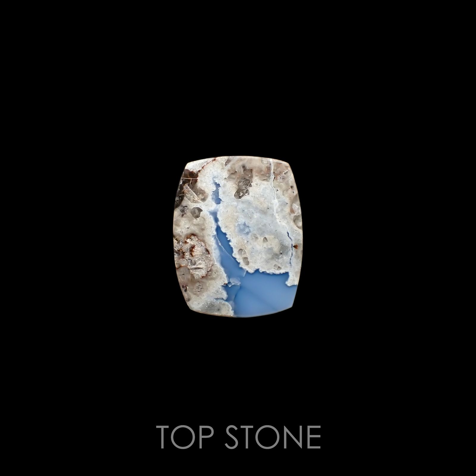 マトリックスブルーオパール アメリカ・オレゴン州産 6.92ct[220917802]16.6x13.2mm前後
