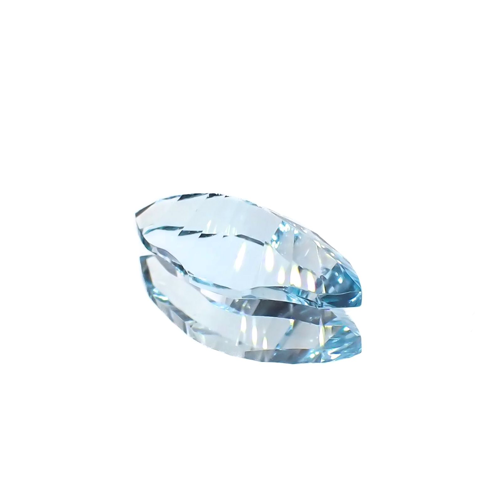 ◇カスタムカット◇ブルートパーズ ブラジル産 2.94ct [251219367]14.2x6.9mm前後