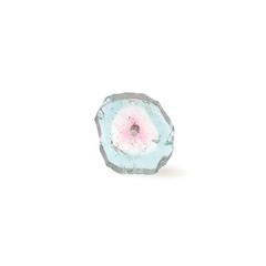 ウォーターメロントルマリン 原石スライス アフガニスタン産 3.23ct [250430214]11x9.6mm前後