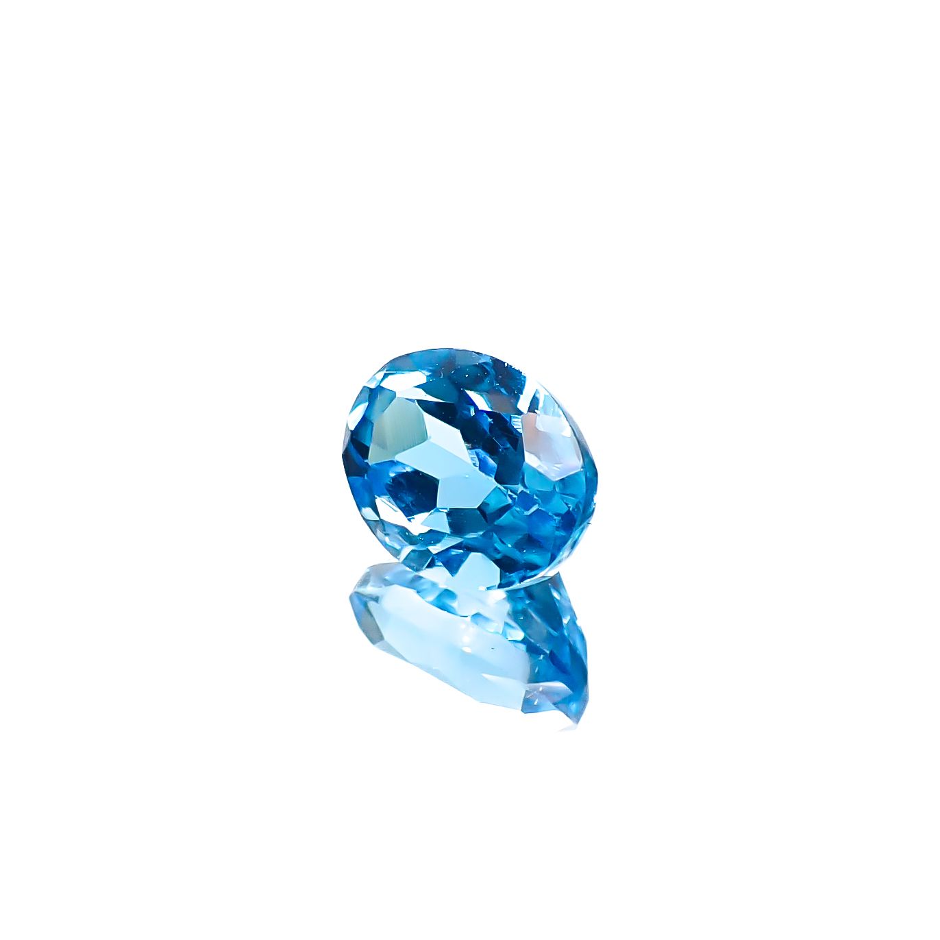 スイスブルートパーズ ブラジル産 1.93ct [241229576]8x6.2mm前後