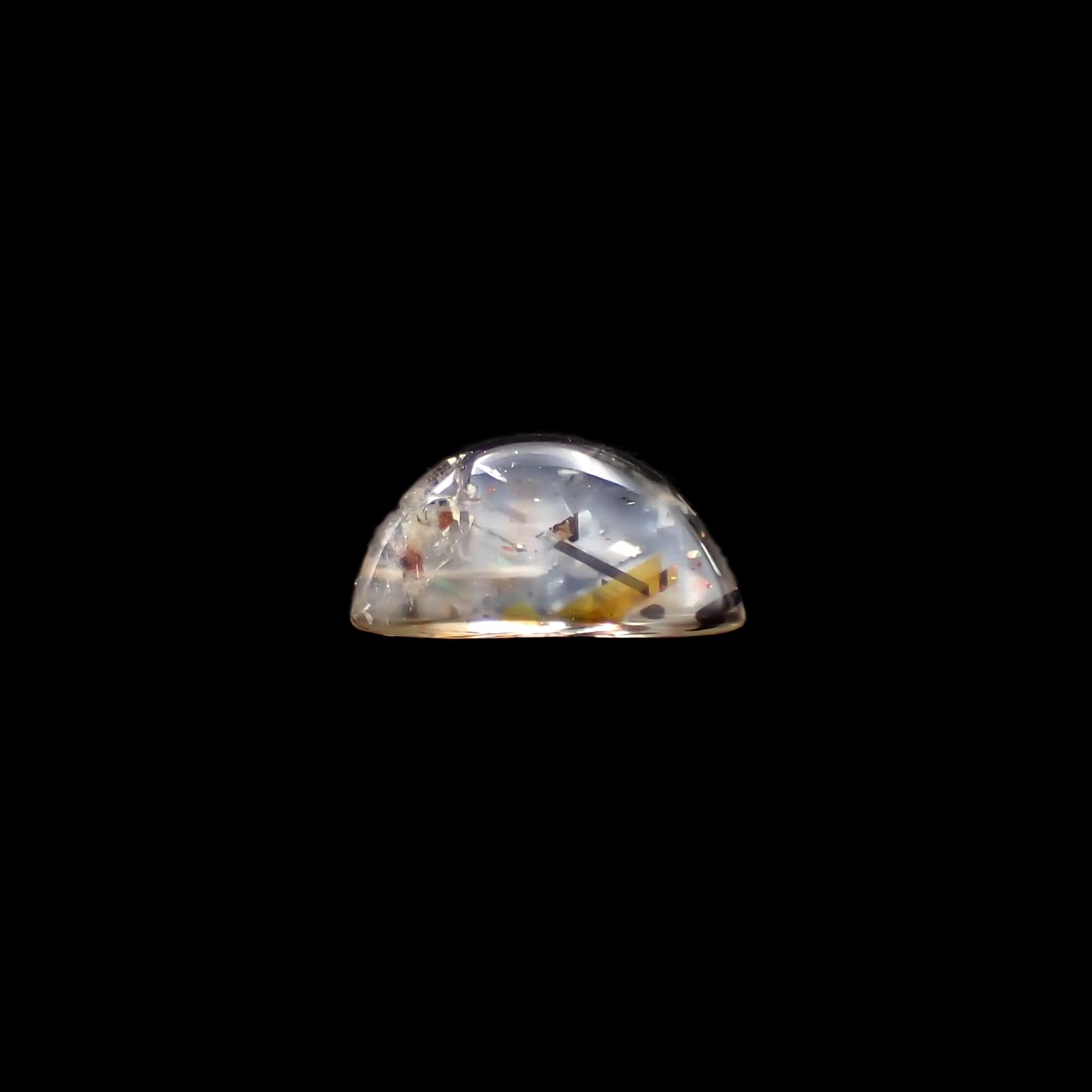 ◇フリーフォーム◇レインボーラティスサンストーン オーストラリア産 0.78ct[230220762]4.2x8.3mm前後
