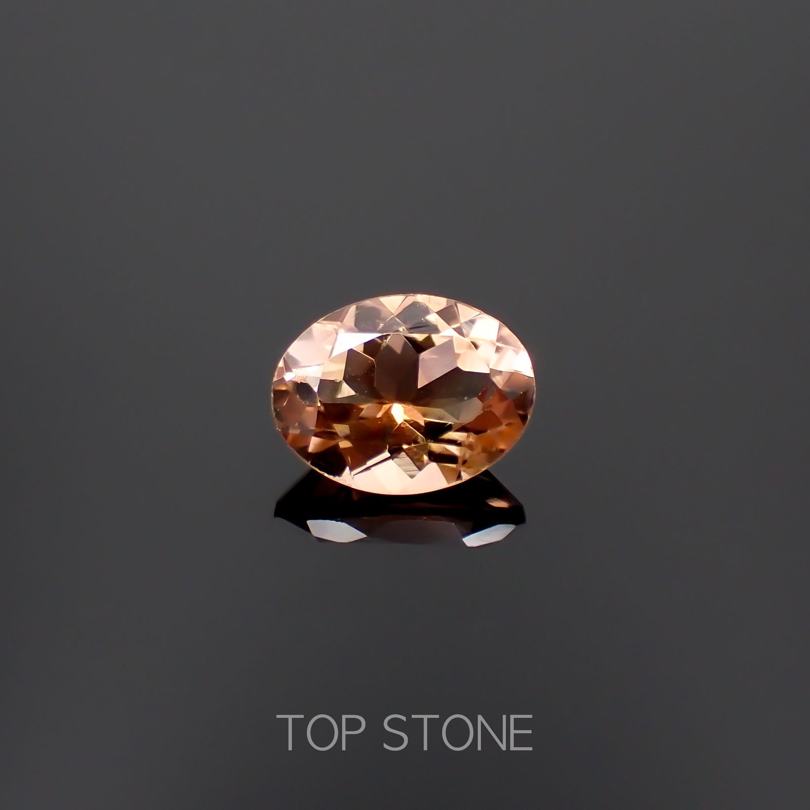 オレンジトルマリン(宝石名トルマリン)コンゴ民主共和国産 1.28ct 識別済[230320853]8x6.2mm前後