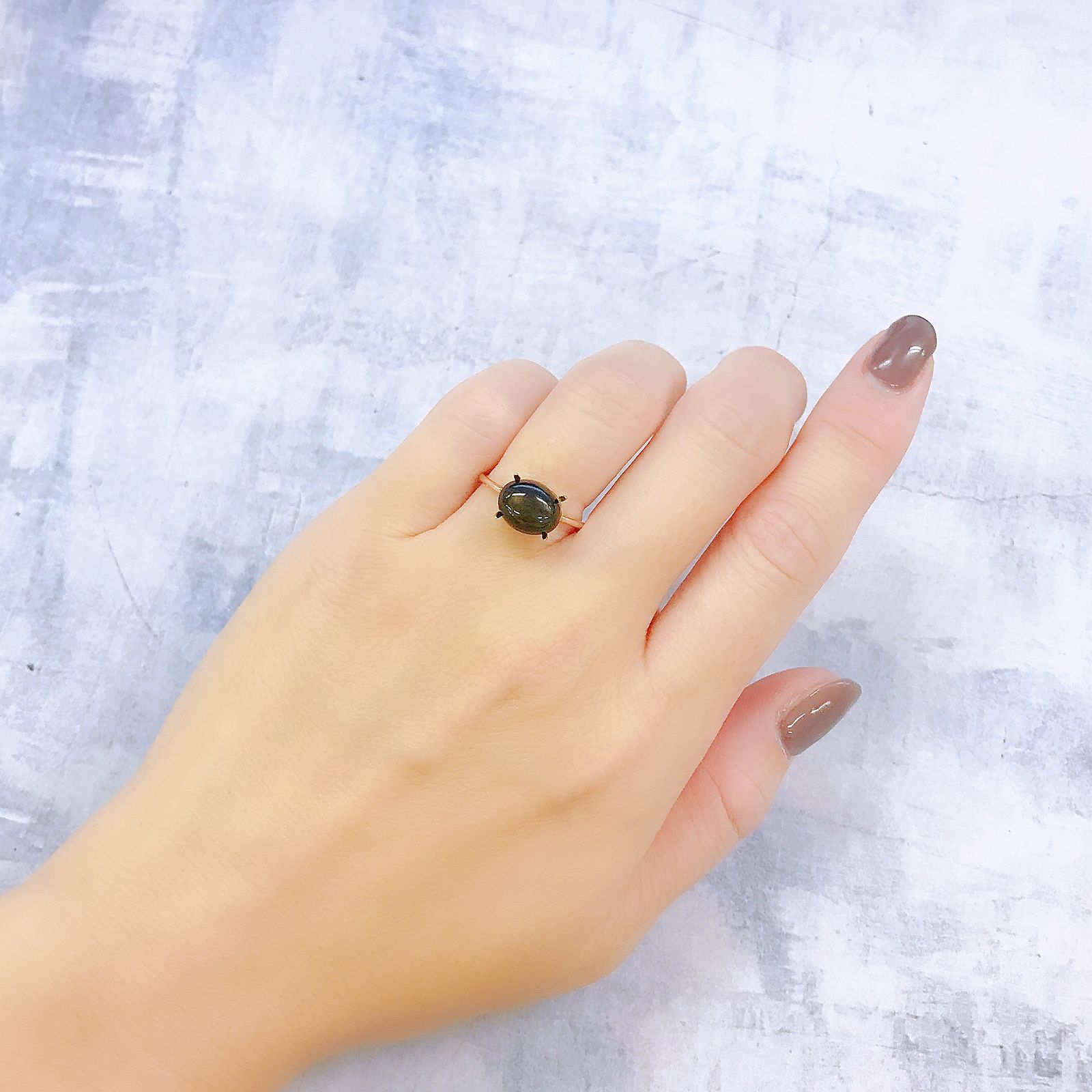 ゴールドシーンアンデシン(宝石名アンデシン)インド産 3.09ct 識別済[250918091]9.9x8.1mm前後