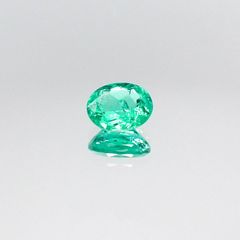 パライバトルマリン(宝石名トルマリン/別名パライバ・トルマリン) ブラジル産 0.413ct ソ付(宝貴協)[20052685]5.3×4.2mm前後