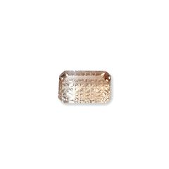 ◇甲州貴石切子Plus Three◇バイカラートパーズ カード付き ブラジル産 5.89ct [250630485]13.1x8.4mm前後
